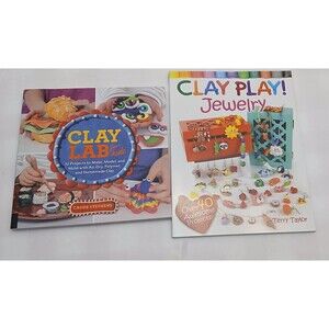 Clay Jewelry and Clay lab books for kids and adults with lots of ideas.